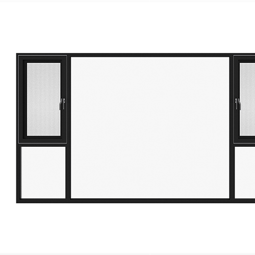 融合100窗纱一体外开窗
